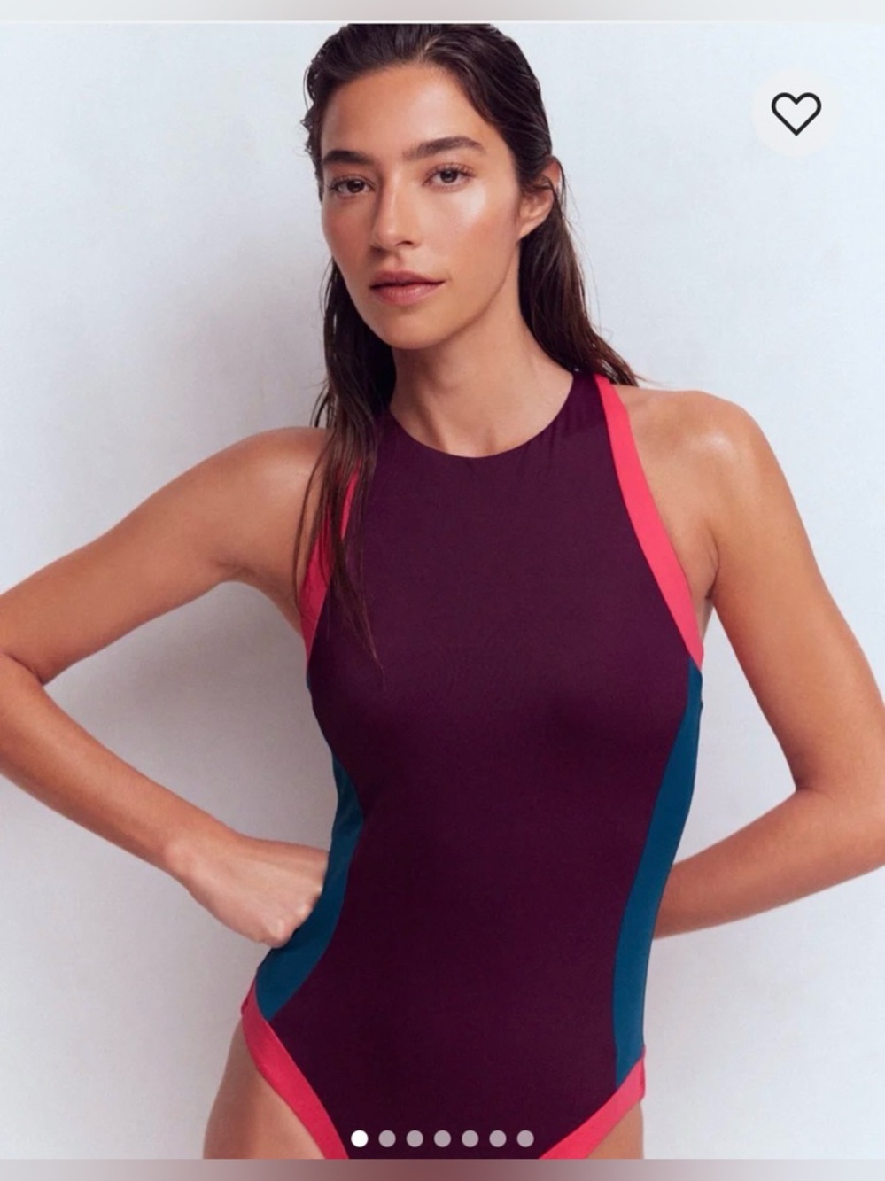 NWT Boden Sporty High Neck Swimsuit